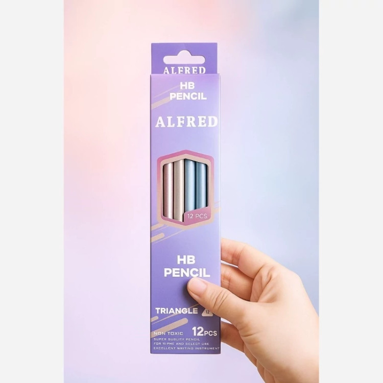 مداد سیاه متالیک Alfred بسته 12 عددی